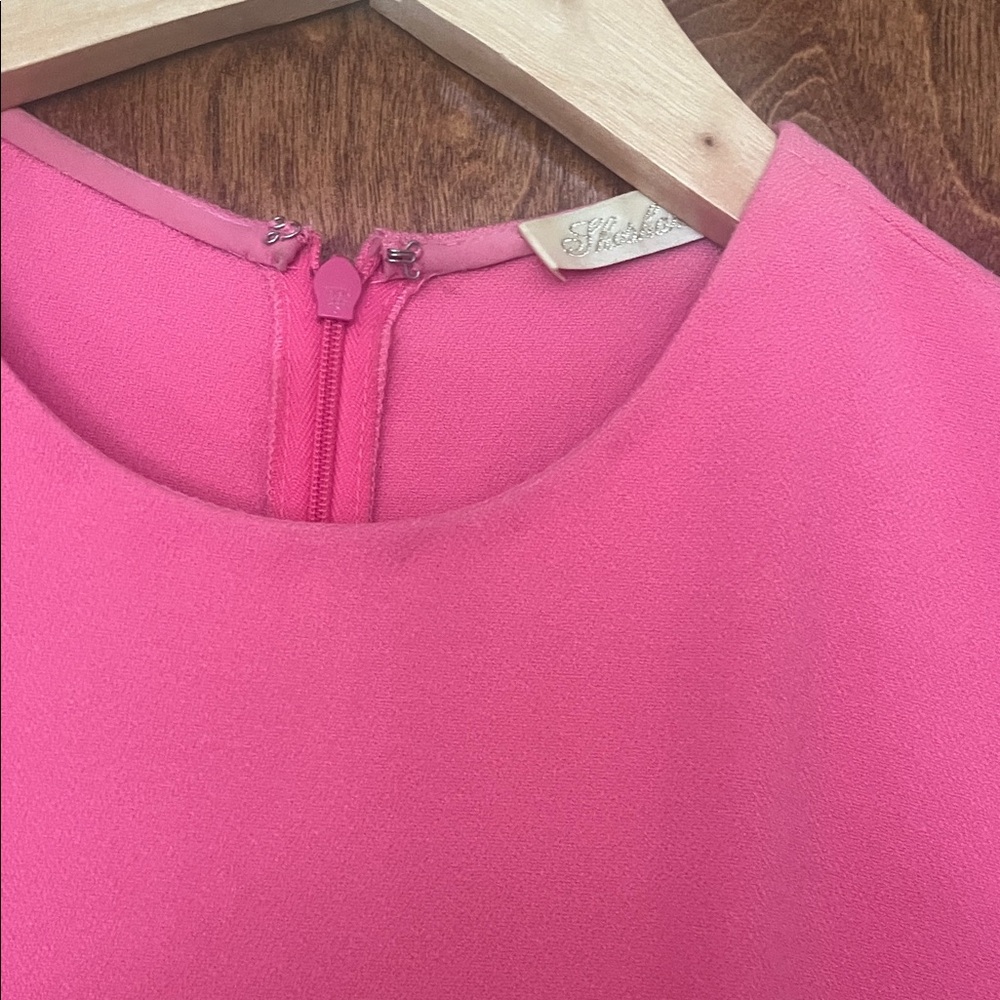 Chic Pink Ruffle Mini Dress - Picture 3 of 5